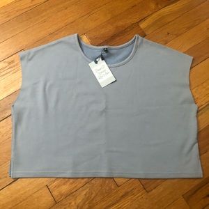 P’tula crop top, NWT! sweatshirt material, XS